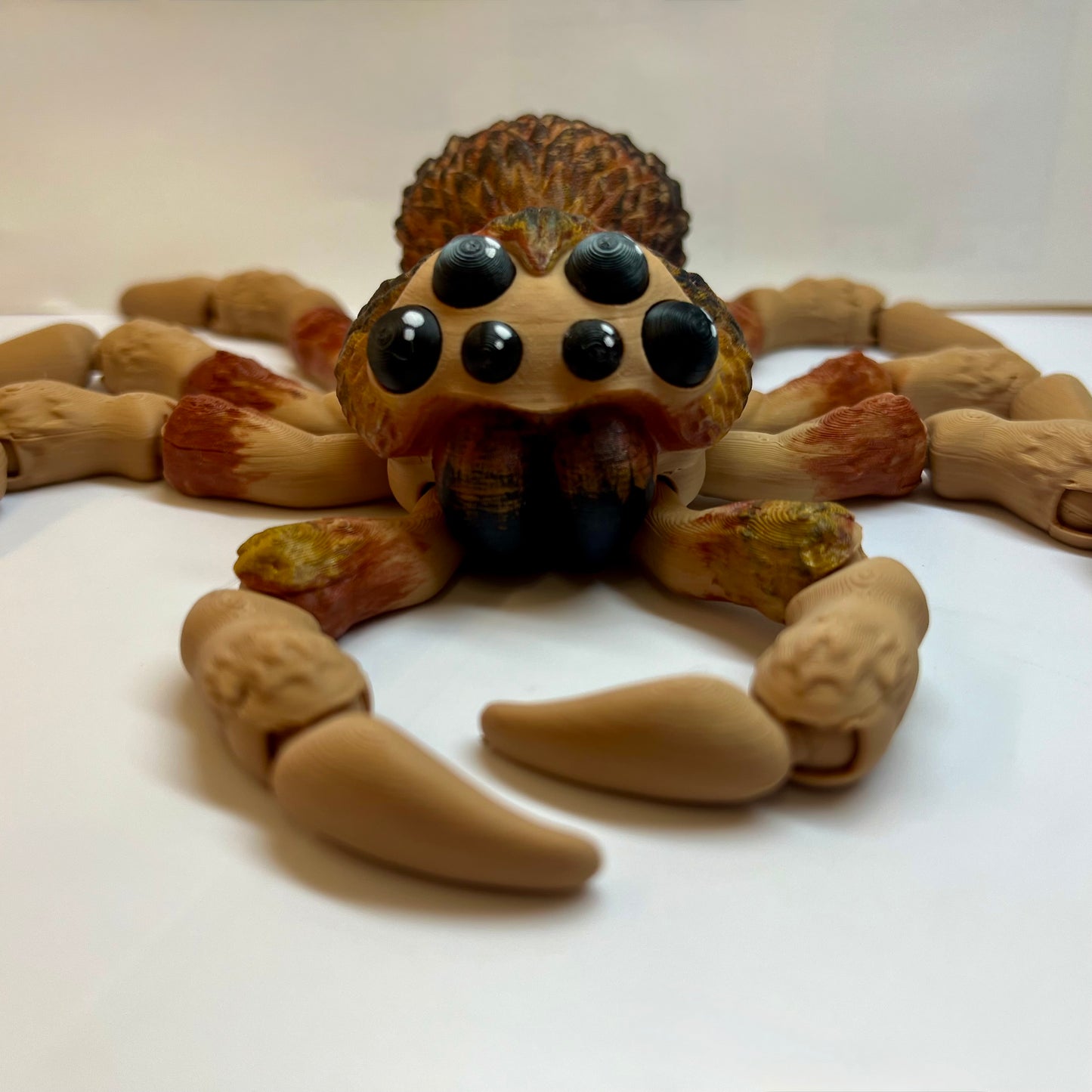 Articulated 3D Printed Hand-Painted Spider