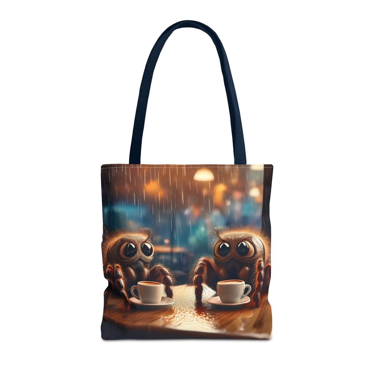 Spiders Drinking Coffee Tote Bag