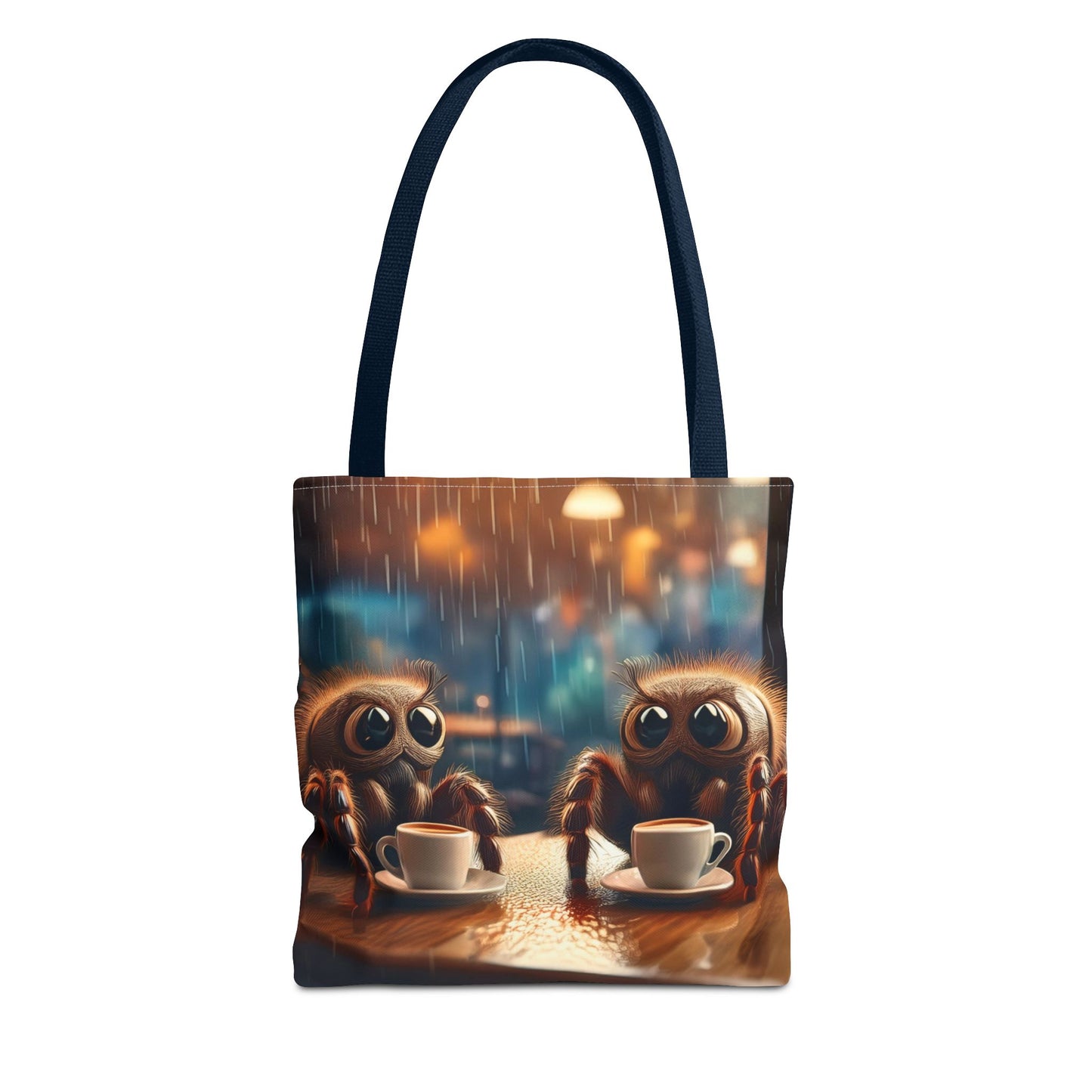 Spiders Drinking Coffee Tote Bag