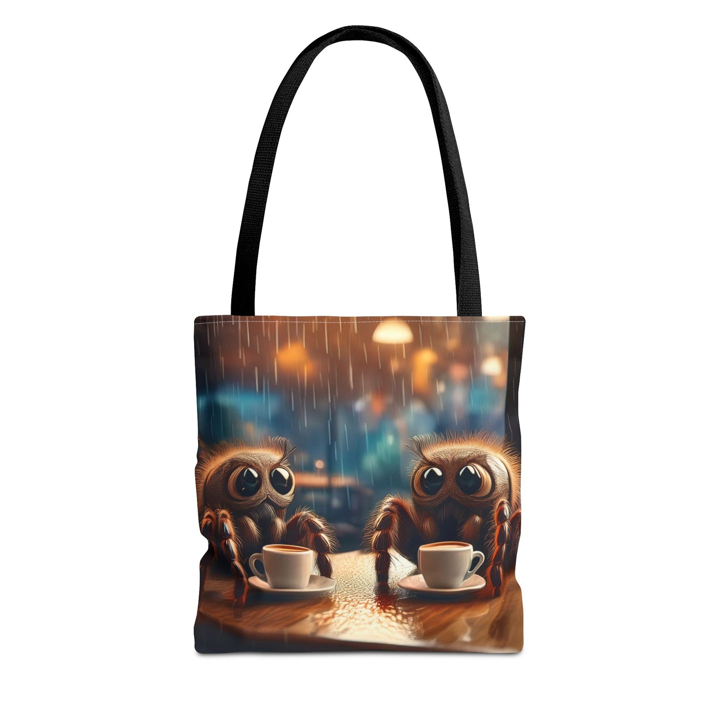 Spiders Drinking Coffee Tote Bag