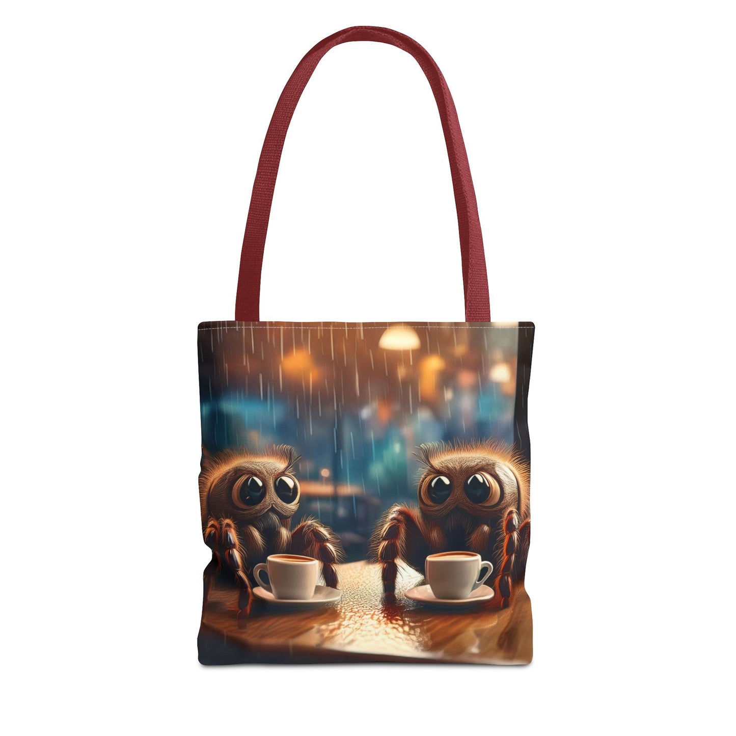 Spiders Drinking Coffee Tote Bag