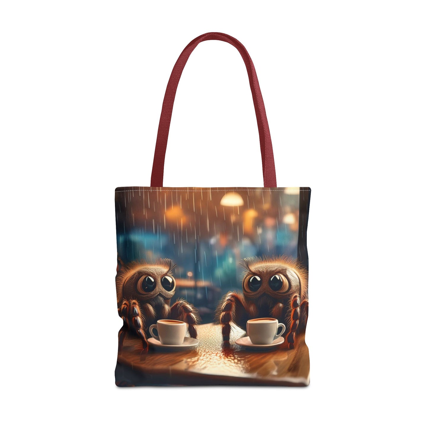 Spiders Drinking Coffee Tote Bag