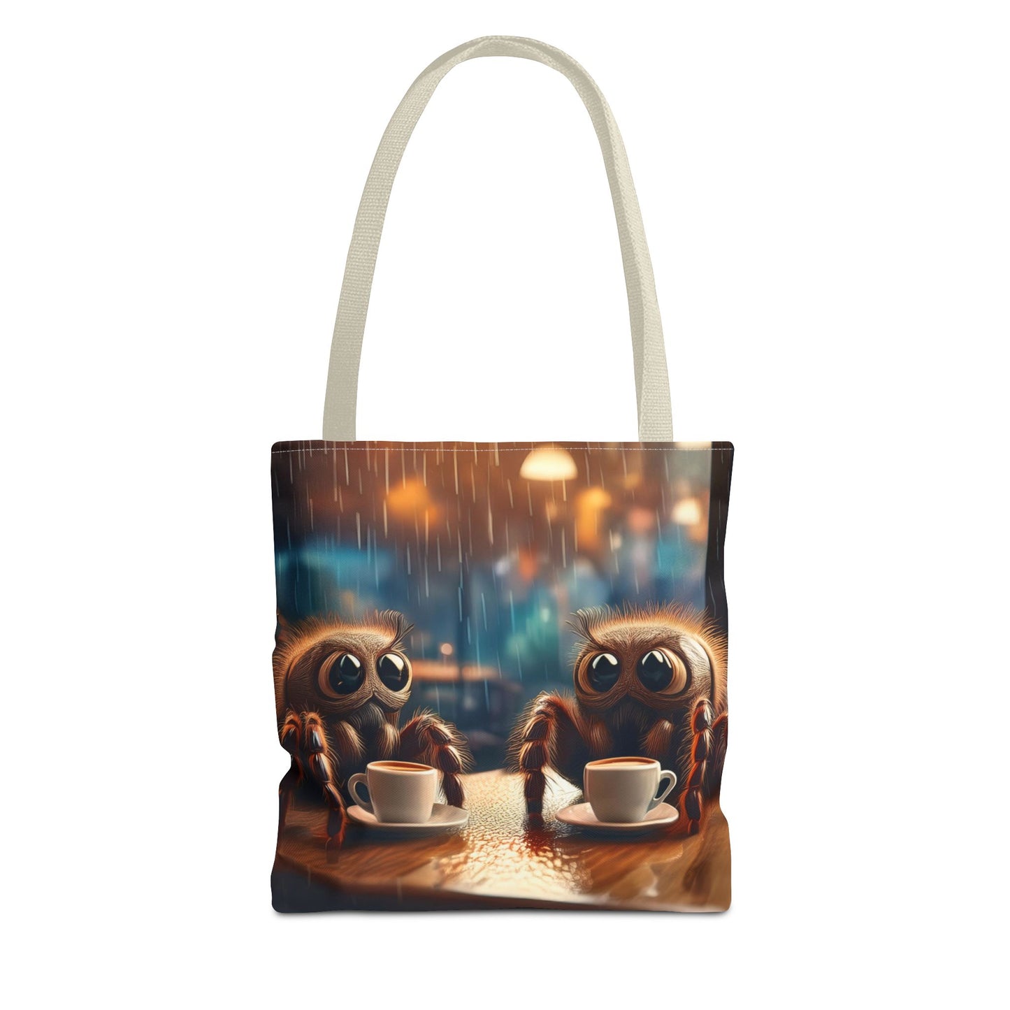 Spiders Drinking Coffee Tote Bag