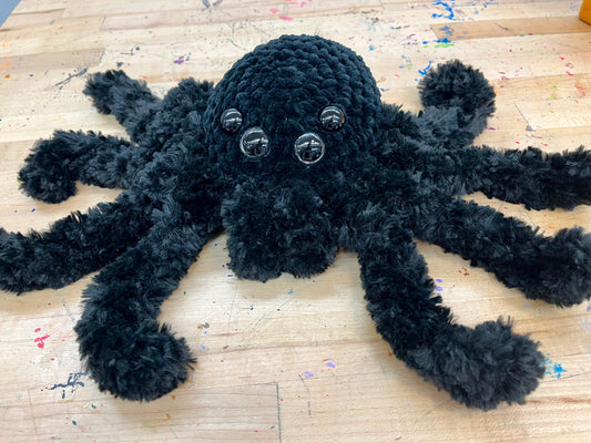 Hand Crocheted Spider Stuffy- LARGE
